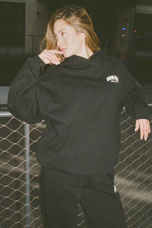 Oversized Hoodie in Black - Size:M
